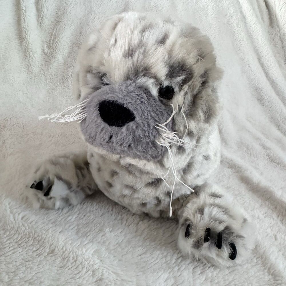 Animal Adventure Spotted Leopard Seal Plush Animal Monterey Bay Aquarium Cut Tag